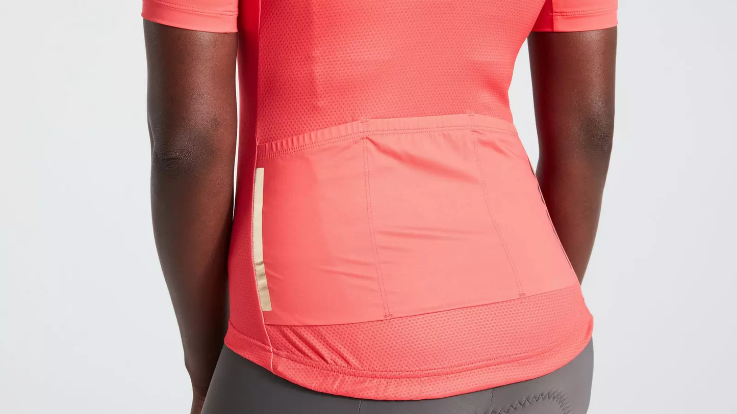 Women's SL Solid Short Sleeve Jersey Vivid Coral