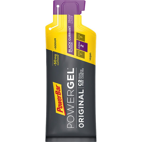 POWERBAR BLACKCURRENT POWERGEL 41G SACHET 50mg CAFFIENE POWERBAR