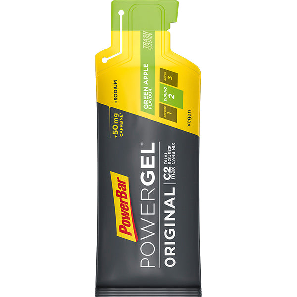 POWERBAR POWERGEL GREEN APPLE CAFFEINE (41G)