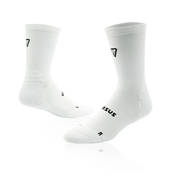 Classic White Active Crew Tab Socks VERSUS