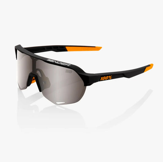 100% BRAD BINDER SE BLACK - SILVER MIRROR LENS