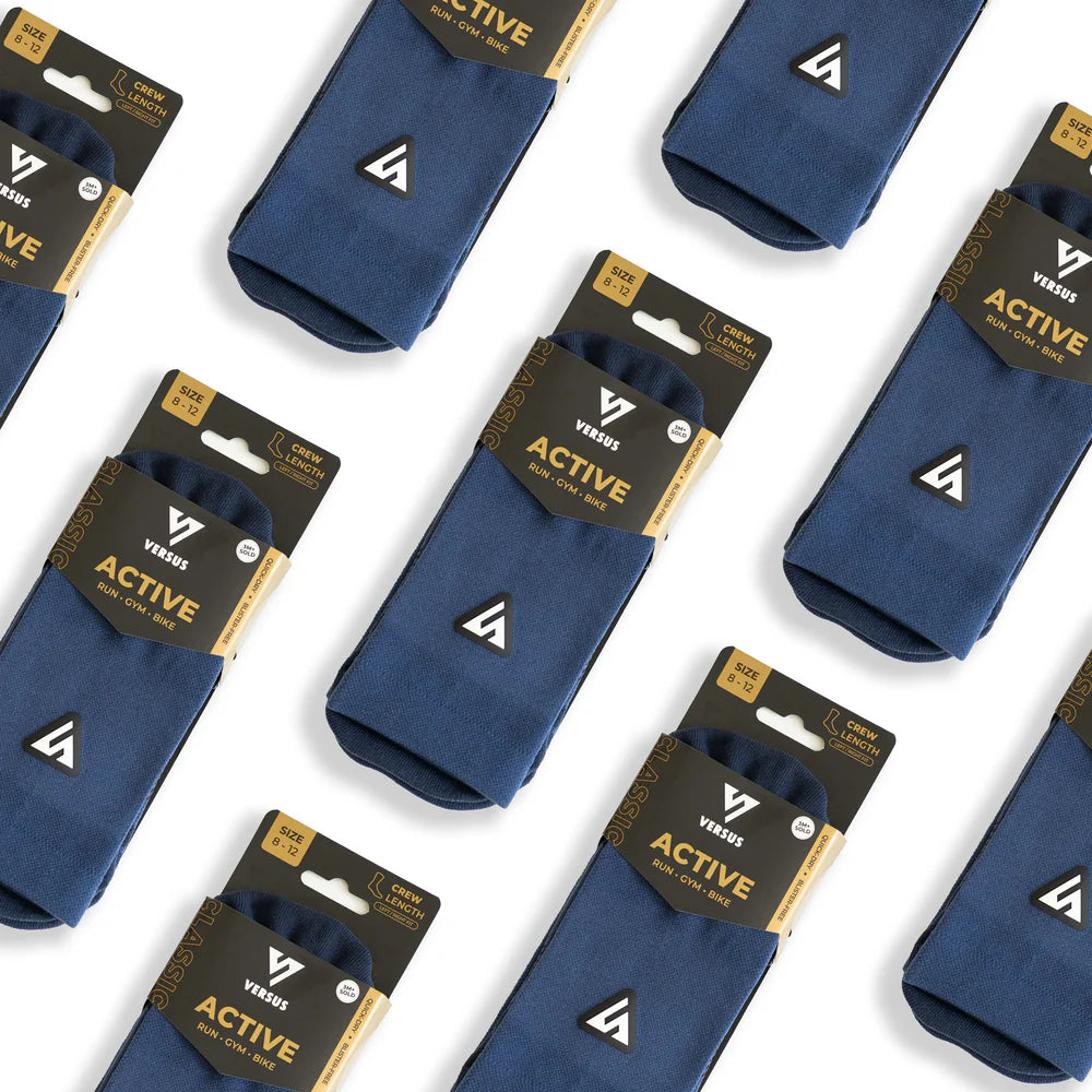VERSUS ACTIVE CREW SOCK NAVY VERSUS