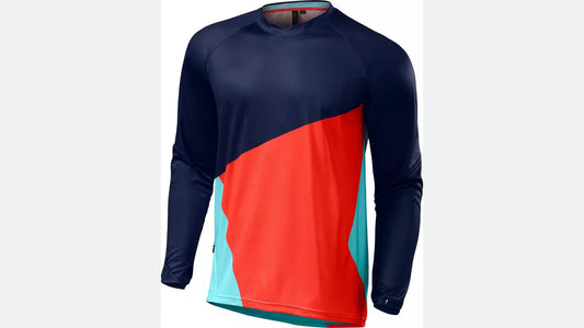 DEMO PRO JERSEY LS NVY/RKTRED M